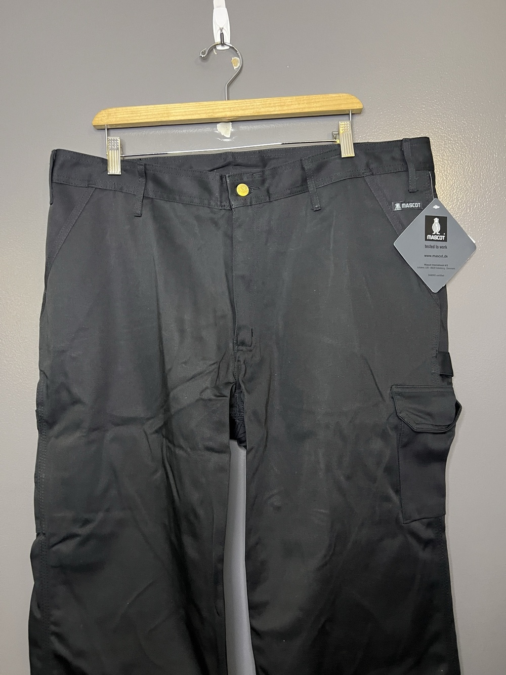 Mascot Cargo Pants Mens 42x35 Black Grafton Workwear Originals 00299-430-09